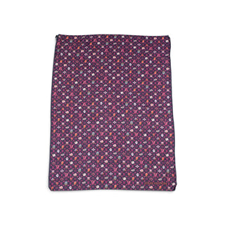 Louis Vuitton LV Monogram Zodiac Silk Square Scarf — Navy & Fuchsia