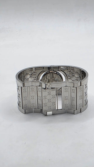Gucci Silver-tone stainless steel GG Monogram Twirl watch