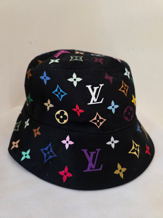 Louis Vuitton Takashi Murakami Monogram Multicolore Superflat Daily Bucket Hat S sz