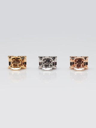 Louis Vuitton Yellow Gold/Rose Gold/Silver Nanogram Metal Set of 3 Hair Clips