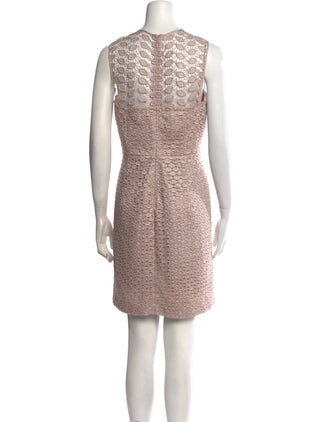 Diane von Furstenberg Crew Neck Mini Dress Size: M | US 8