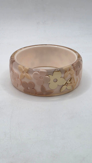 Louis Vuitton pink LV Monogram Resin Farandole Bangle Bracelet