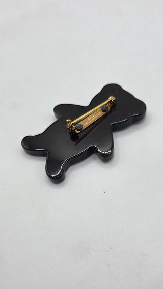 Louis Vuitton Multicolor Resin Teddy Bear & Turtle Brooch Set