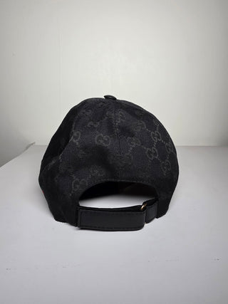 Gucci Black GG Monogram baseball cap M sz