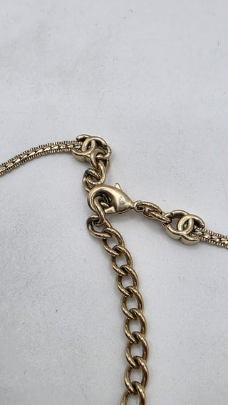 Chanel 2025 Interlocking CC Station Gold-tone Choker Necklace