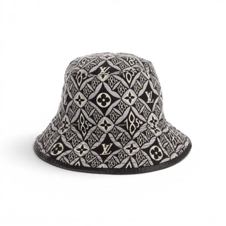 Louis Vuitton Black LV Monogram'Since 1984' Bucket Hat S sz