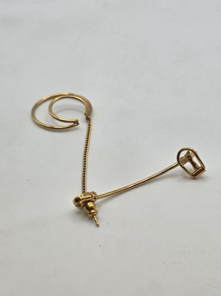 Christian Dior Gold-tone CD Logo Star Ear Climber