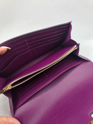 Hermès Purple Leather 2019 Constance Long Wallet