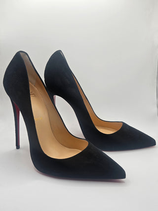 Christian Louboutin Black Suede So Kate Stiletto Pumps 40 sz