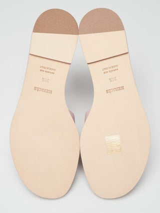 Hermes Rose Cancan Leather Santorini Sandals 38.5 sz