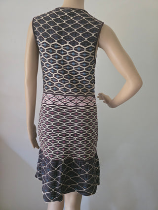 Missoni Black multicolor striped sleeveless summer dress 6 US sz