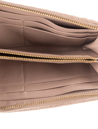 Miu Miu Beige Leather Continental Wallet NWT