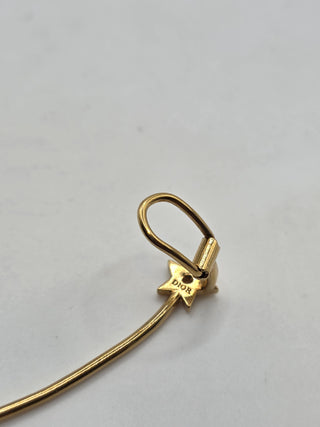 Christian Dior Gold-tone CD Logo Star Ear Climber