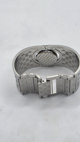 Gucci Silver-tone stainless steel GG Monogram Twirl watch