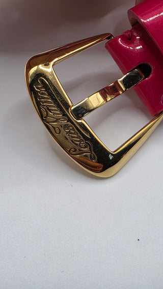 Louis Vuitton Pink Vernis LV Monogram belt S sz
