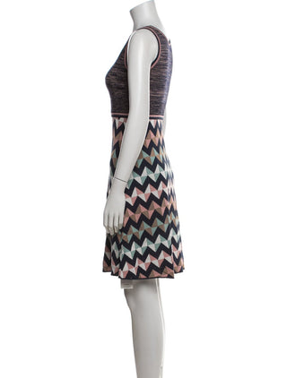 M Missoni Multicolor Striped Patterned Mini Dress XS | US2, IT38
