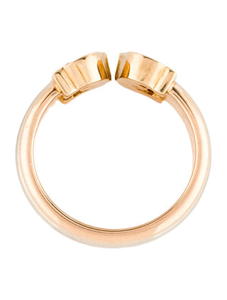 Cartier Vintage Diamond Double C de Cartier Band 6 sz