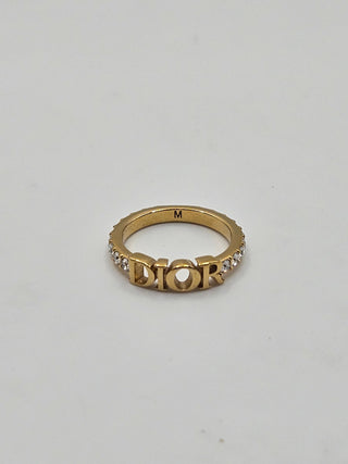 Christian Dior Gold-tone Dio(r)evolution Ring 6 sz