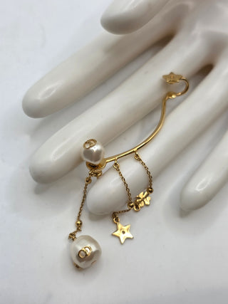 Christian Dior Faux Pearl Perles de Désir Single Ear Climber