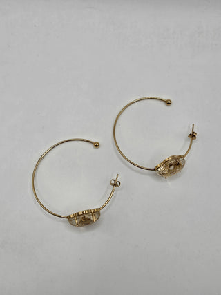 Louis Vuitton Gold-tone A La Folie Hoop Earrings