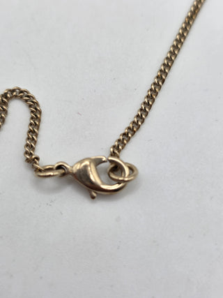 Chanel Gold-tone Faux Pearl Interlocking CC Pendant Necklace