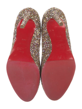 Christian Louboutin Glitter Glitter Accents Pumps 39.5 sz
