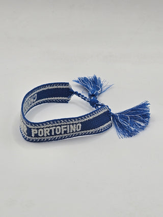 Christian Dior Blue 'Portofino' Friendship Woven Bracelet