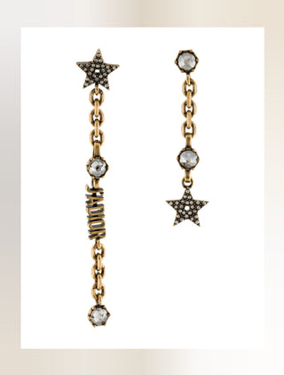 Christian Dior Gold-tone Crystal J'Adior Drop Earrings