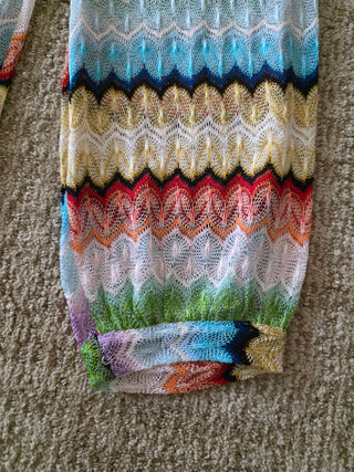 Missoni Multicolor Striped Straight Leg Pants US4