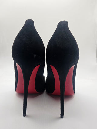 Christian Louboutin Black Suede So Kate Stiletto Pumps 40 sz