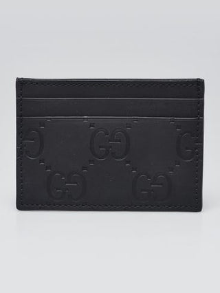 Gucci Black GG Rubber Effect Card Holder