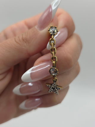 Christian Dior Gold-tone Crystal J'Adior Drop Earrings