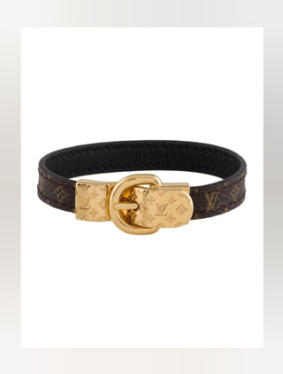 Louis Vuitton Brown Leather Fasten Your LV Bracelet