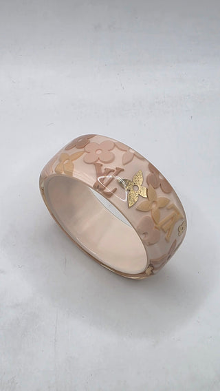 Louis Vuitton pink LV Monogram Resin Farandole Bangle Bracelet