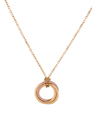 Cartier Sapphire Trinity Pendant Necklace