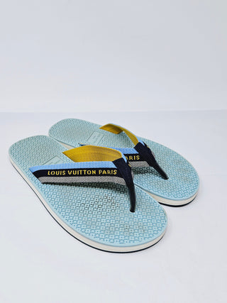 Louis Vuitton Monogram print pool sandals 37 EU