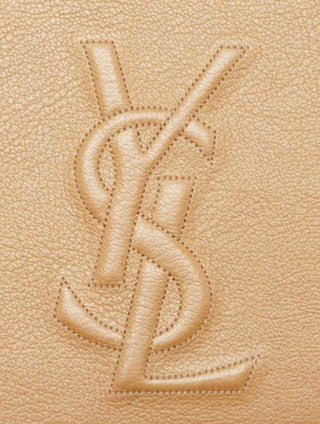 Yves Saint Laurent Beige Leather Large Belle du Jour Clutch Bag