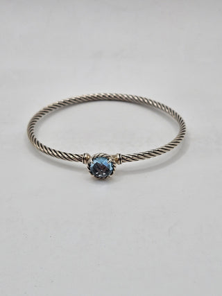 David Yurman Sterling Silver Topaz Petite Châtelaine Bracelet