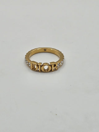 Christian Dior Gold-tone Dio(r)evolution Ring 6 sz