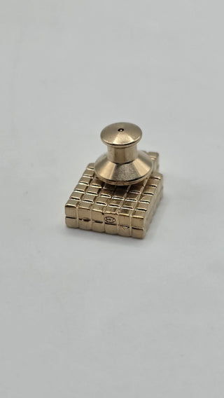 Chanel Gold-tone 2022 Interlocking CC Perfume Bottle Pin
