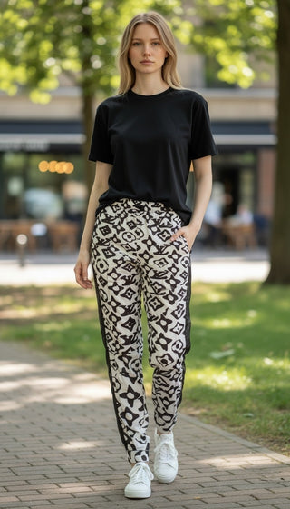 Louis Vuitton Black White LV Monogram Printed Pants S sz
