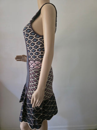 Missoni Black multicolor striped sleeveless summer dress 6 US sz