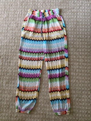 Missoni Multicolor Striped Straight Leg Pants US4
