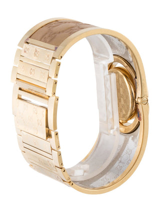 Gucci Gold-tone GG Monogram Wide Twirl Watch