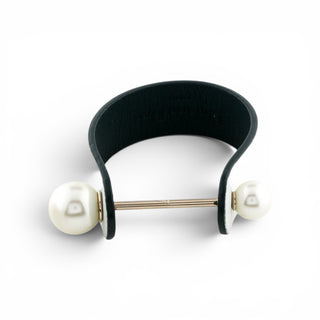 Christian Dior Multicolor Faux Pearl Leather Perle Bracelet