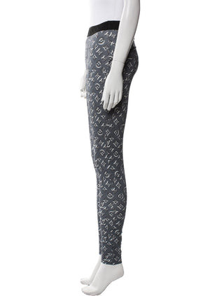 Louis Vuitton Grey LV Monogram 2020 Skinny Leg Pants S sz US4 FR36