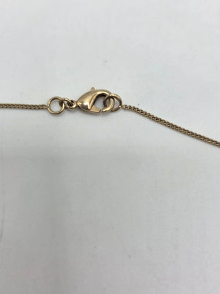 Chanel Gold-tone Enamel Interlocking CC Camelia Pendant Necklace