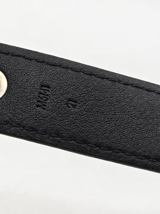 Louis Vuitton Brown leather LV Monogram Hockenheim Wrap Bracelet