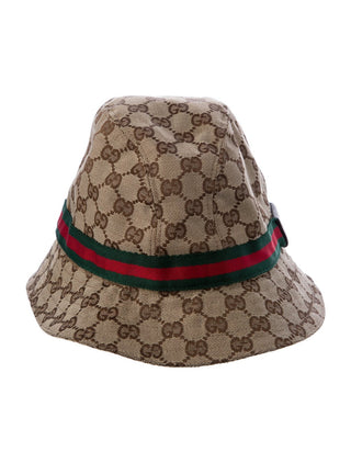 Gucci Brown Multicolor GG Monogram bucket hat M sz