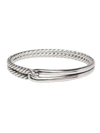 David Yurman 10mm Sterling Silver Labyrinth Single-Loop Bracelet